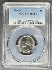 1999-D Jefferson Nickel PCGS MS-65 FS, Buy 3 Items, Get $5 Off!!