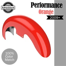 PERFORMANCE ORANGE 19" Reveal Wrapper Hugger Front Fender Fits 09+ Harley