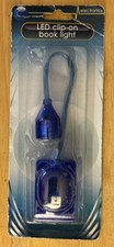 Flexible LED Clip On Book Reading Light - Battery No Good? (Dark Blue)
