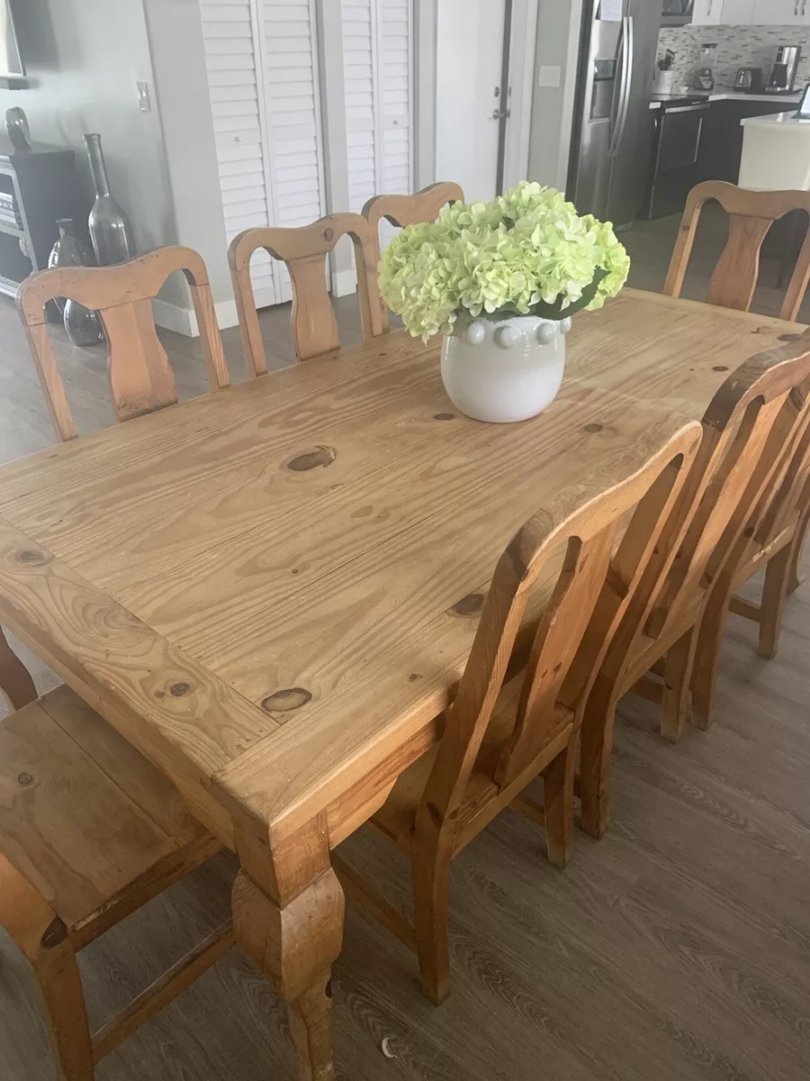 Used rustic dining table deals