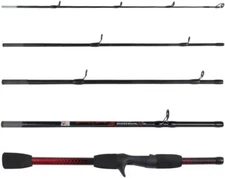 Rucksack Baitcast Travel Fishing Rod  5'6' 170cm. Compact Length 15.5’ 40 cm