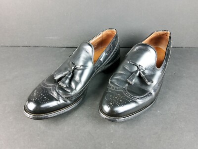 VINTAGE Allen Edmonds Berwick‎ Wingtip Loafers Allen Edmonds Berwick Burgundy Leather Tassel Wingtip  main image 2