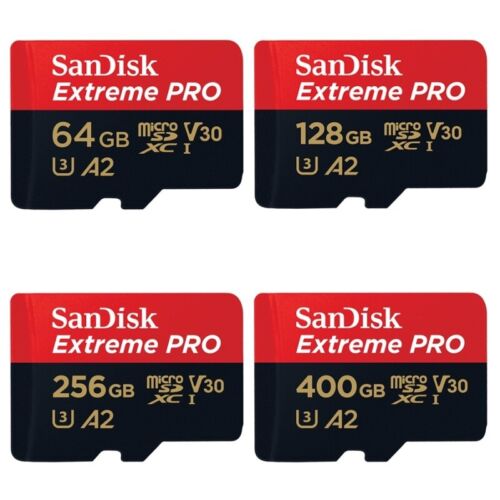 SanDisk 32GB 64GB 128GB Extreme Pro microSDXC microSD Card SDSQXCD 200MB/s V30 - Picture 1 of 10