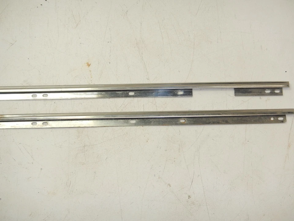 Jeep Grand Wagoneer SJ J10 J20 FSJ OEM Chrome Front Door Panel Trim Metal - Image 3 of 4