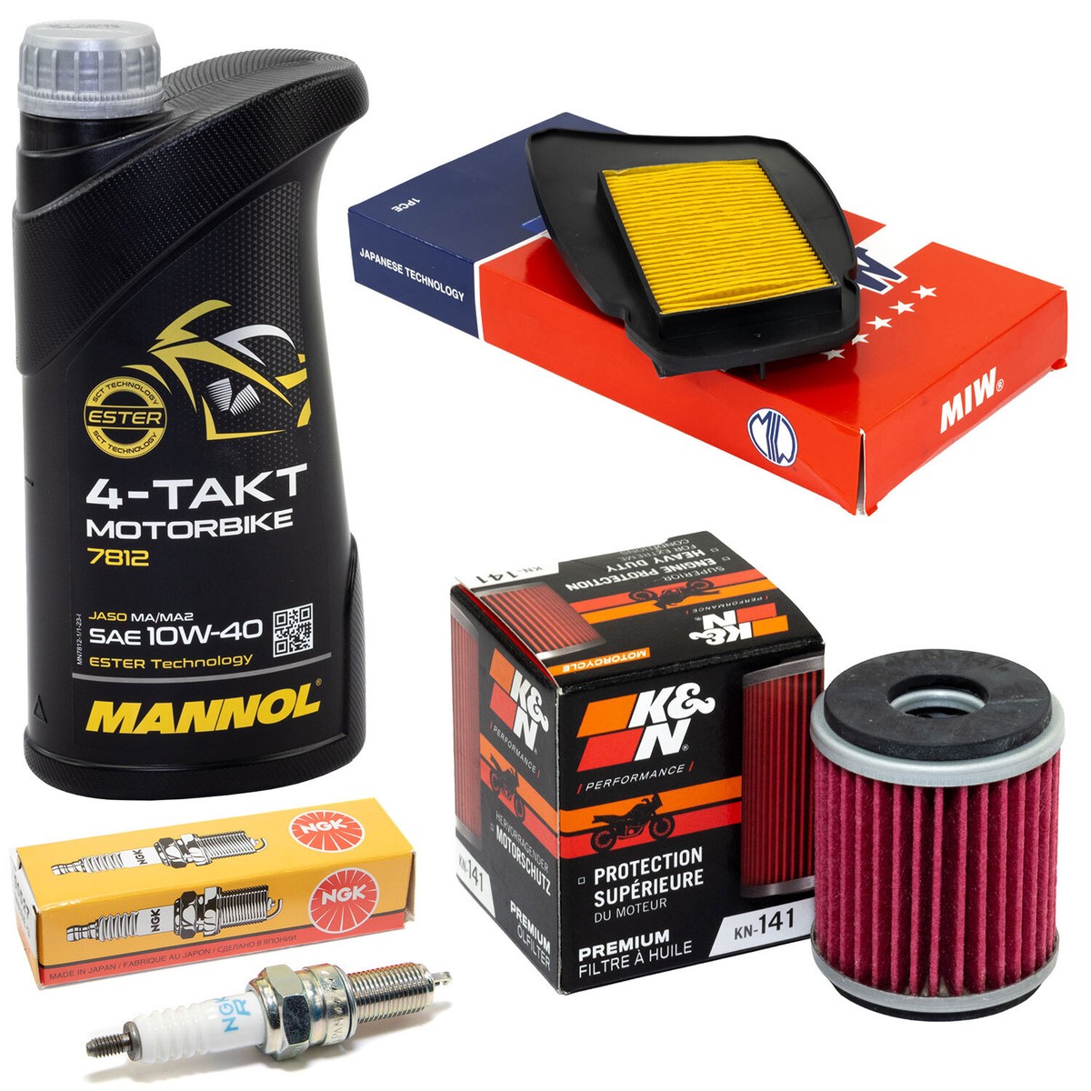 Set Wartung für Yamaha YZF-R 125 R 125 19-23 1L Öl