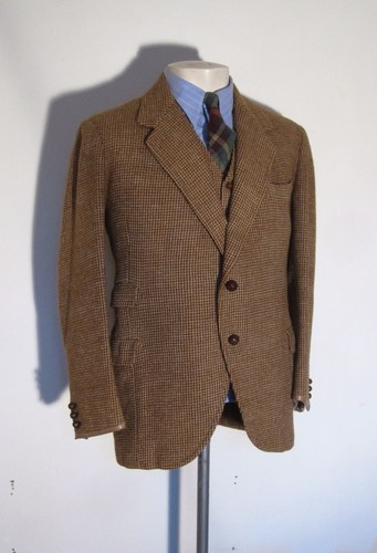 Vtg 1930'S British Belt-Back Shooting Hunting Plus Four 3-piece Suit - Picture 2 of 12