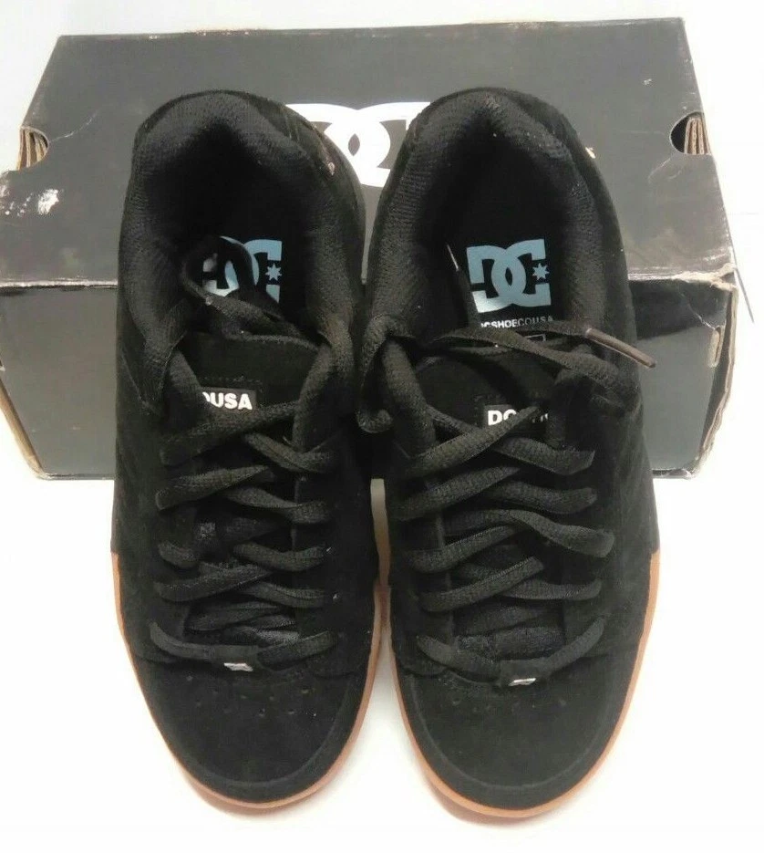 DC SHOE PARLAY BLACK GUM 300686 SIZE 5 SKATEBOARD SHOES NIB NEW