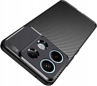 FÜR XIAOMI REDMI NOTE 13 PRO 4G - CARBON Vennus ELITE Case Cover Hülle SCHWARZ