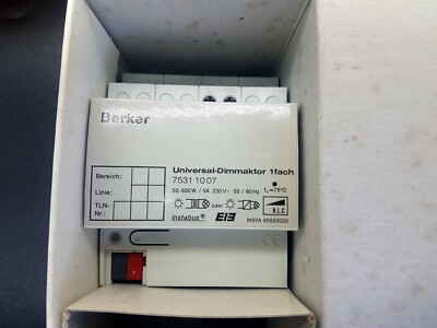 BERKER KNX EIB 7531 1007 UNIVERSAL DIMMER 1FOLD | eBay