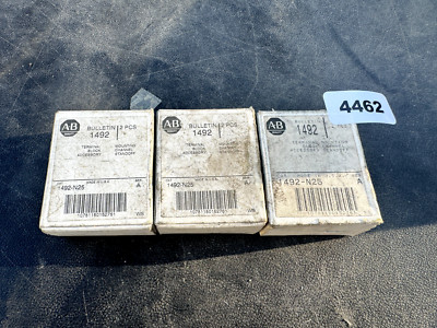 Allen Bradley 1492-N25 Terminal Block Accessory, Pack of 3, Lot of 3