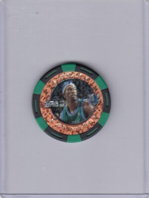 2005-06 Josh Howard Topps Poker Chip GREEN FOIL PARALLEL /199 - Mavericks