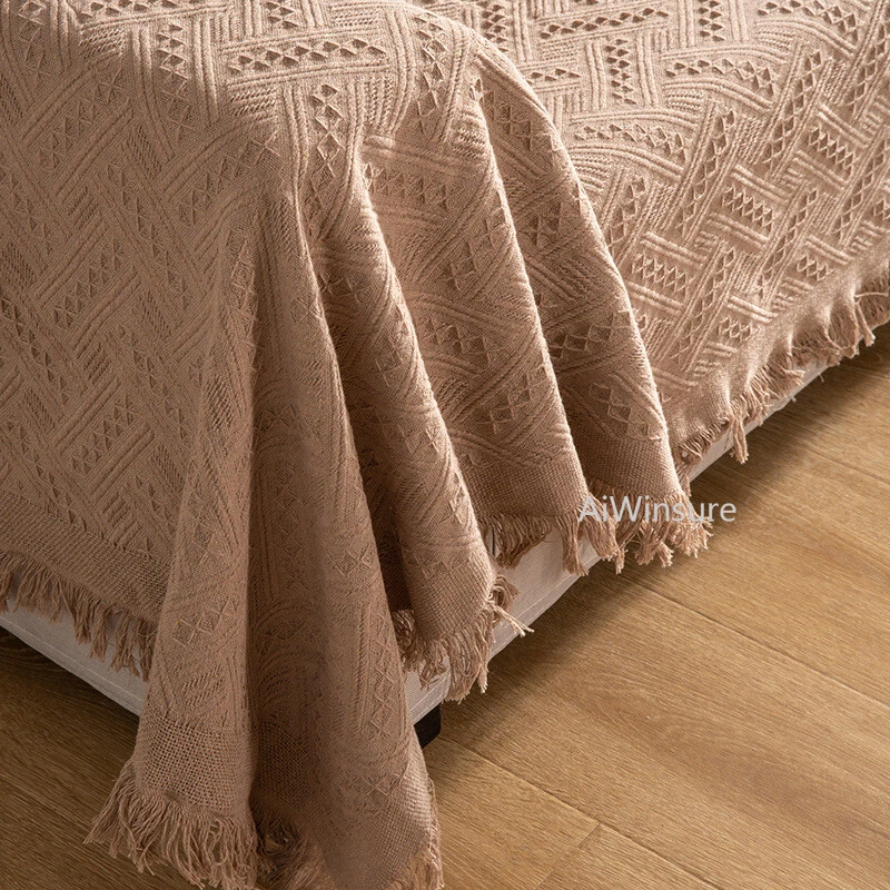 Funda protectora de muebles de sofá de 2/3 plazas de algodón y lino Foto 4 de 4