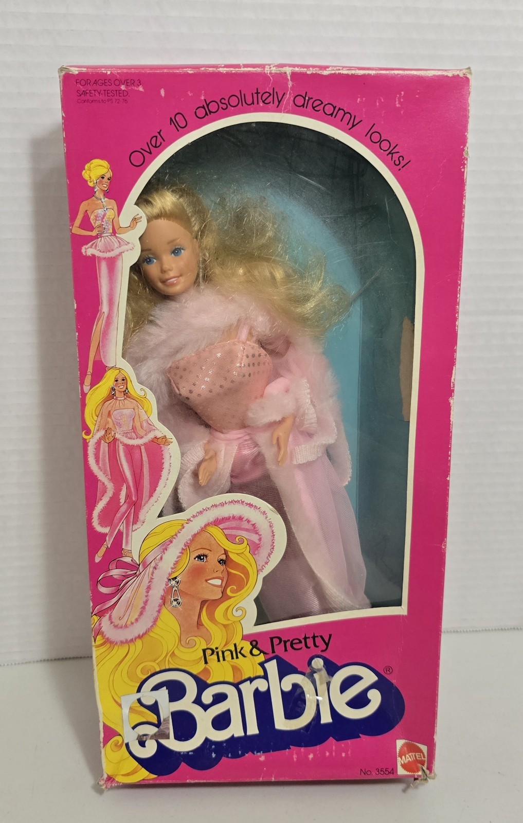 Vintage Mattel Pink & Pretty Barbie Doll Original Box