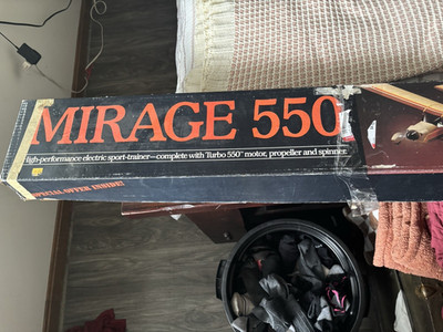 Carl Goldberg Models Mirage 550 Electric Airplane Unassembled Kit, Yellow.