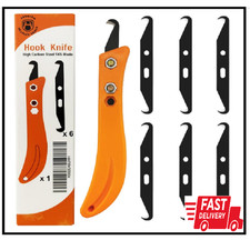 Hook Blade Utility Knife, Golf Grip Removal Tool Hook Knife with Blades for Regr