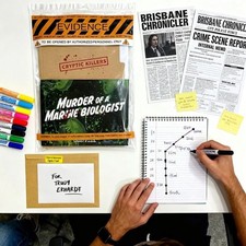 Cryptic Killers Unsolved Murder Mystery Game Marine Biologist Cold Case Files