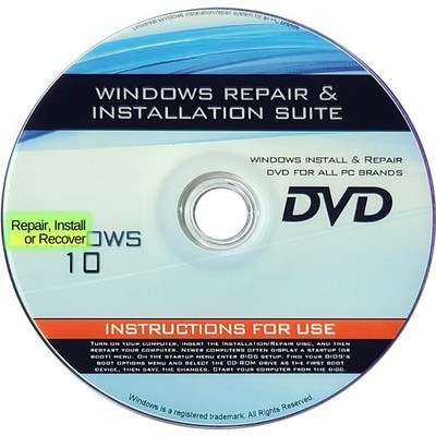Win 10 Compatible Install & Repair - Home, Pro, Mobile, & Enterprise AIO 32/6...