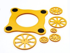 Premium Anti-Slip 7 Piece Spirograph Set Draw Spiral Designs Toys Gears Wheels