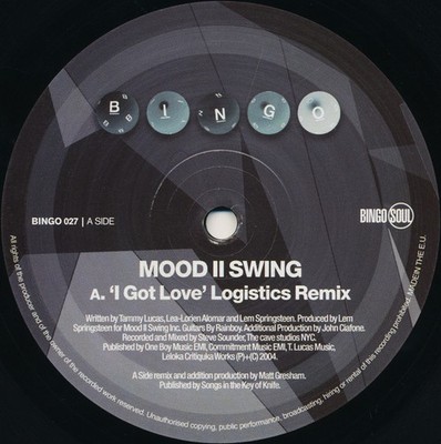 Mood II Swing - I Got Love (Remixes) (12'')