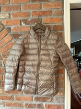 Down YK Kids Girls Sz. M 10-12 Brown Puffer Jacket Kids 160 Down Filled Coat Zip