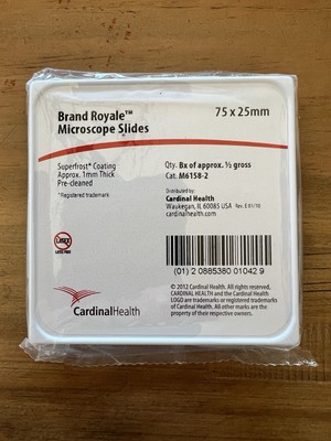 Cardinal Health SuperFrost Microscope Slides White 75 x 25mm