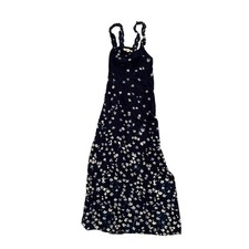 Love Stitch Nordstrom Floral Blue Wrap Maxi Dress Womens Size Small
