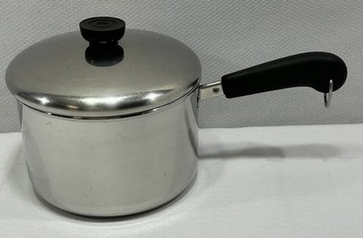 ererin　2QT　3QT VTG Revere Ware 1801 Stainless Steel Sauce Pan & Lid - 3Qt -82