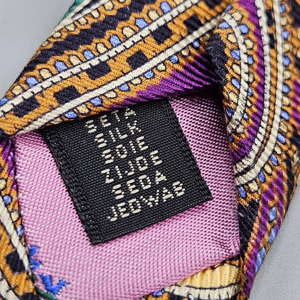 Corbata de cuello Peter Millar para hombre multicolor vibrante cachemira 100 % seda hecha en Italia Foto 4 de 4