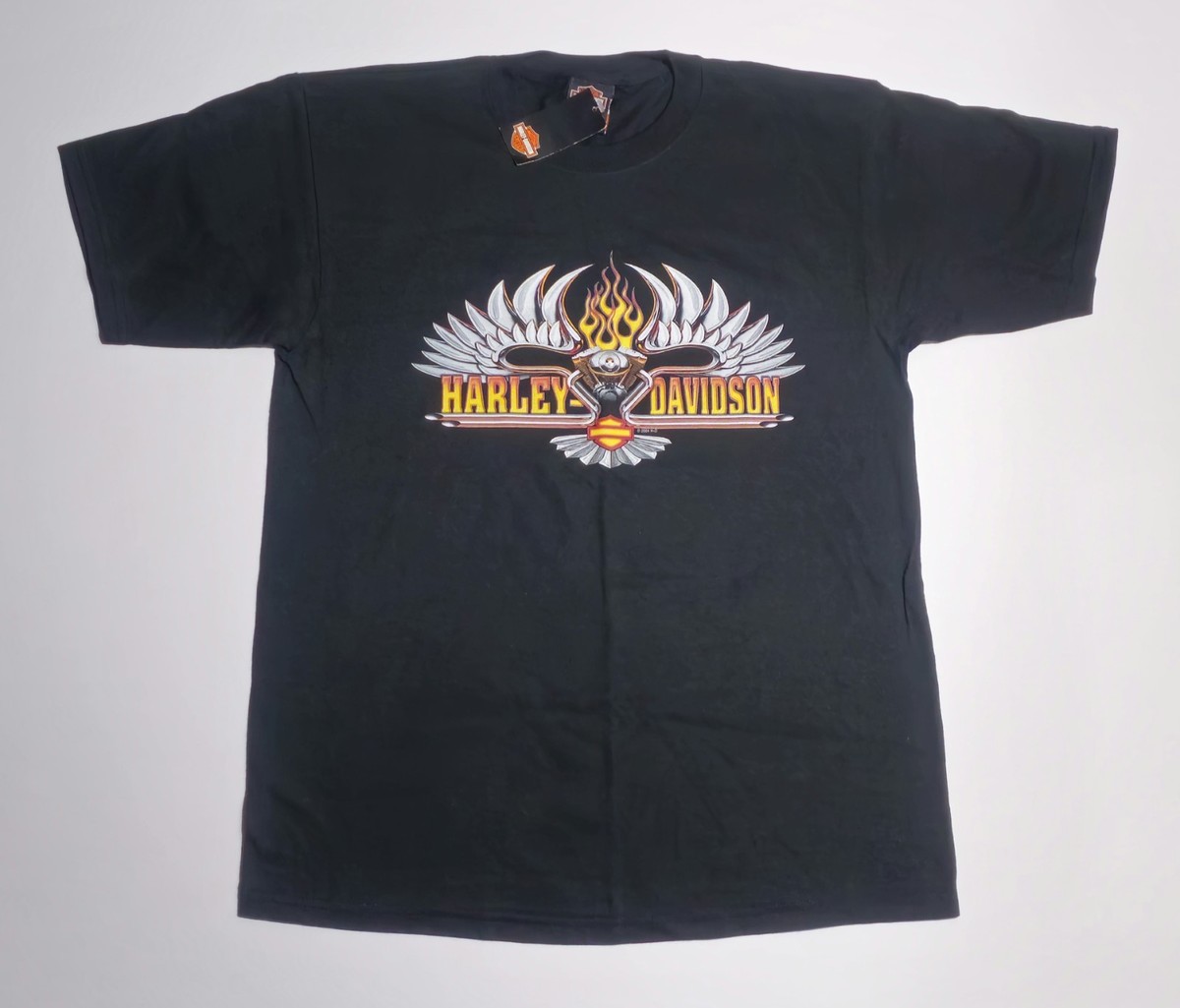 Vintage Harley Davidson Shirt Mens Large Black 2004 Cyprus HD NWT