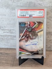 2022 Bowman Best University Jahmyr Gibbs Autograph Best Of '22 NM-MT 8 Graded