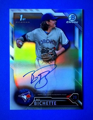 2016 Bowman Draft Chrome Bo Bichette Refractor Auto 1st Bowman # d /499