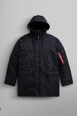 Alpha Industries Parka Extreme Cold Weather Type N-3B Jacket Men s Medium Black