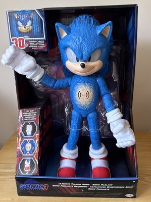 Sonic the Hedgehog 3 Ultimate Talking Sonic 12-Inch Figure, Features 30+ Iconic