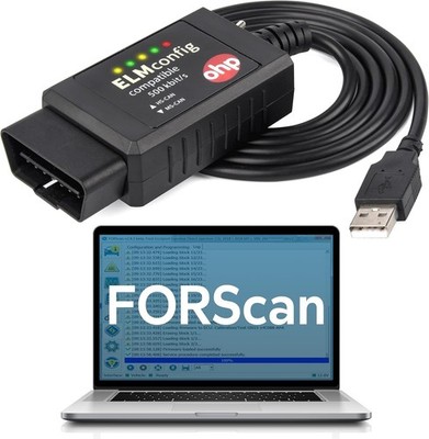 OHP FORScan ELM327 OBD2 to USB Diagnostic Scan Tool MS-CAN/HS-CAN