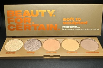 Beauty For Certain Soft to Sculpted Contour Palette Face Makeup Glow 10.5g NIB