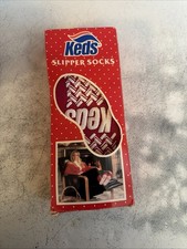 NOS Vintage Women's 1981 KEDS Red SLIPPER SOCKS One Size Made In USA