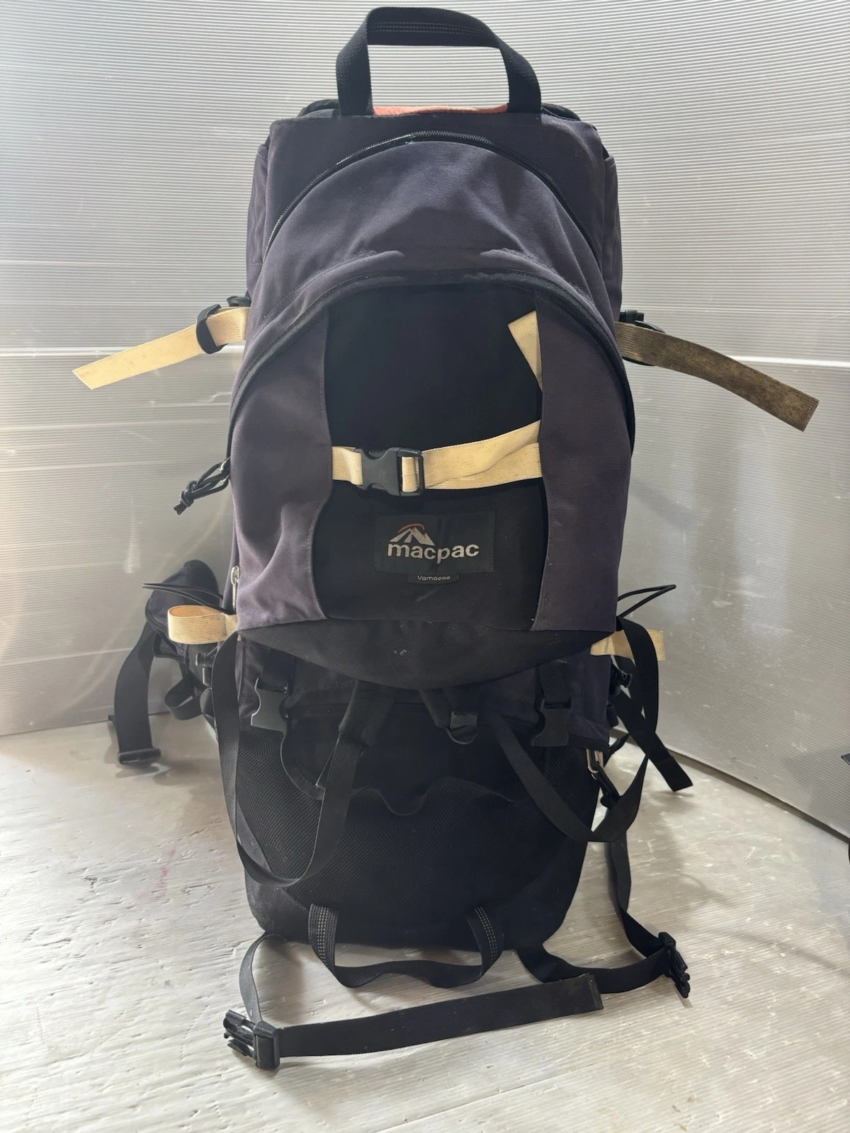 Macpac Vamoose Child / Baby Carrier Backpack size 2 Navy Blue Hiking carrier
Opens in a new window o