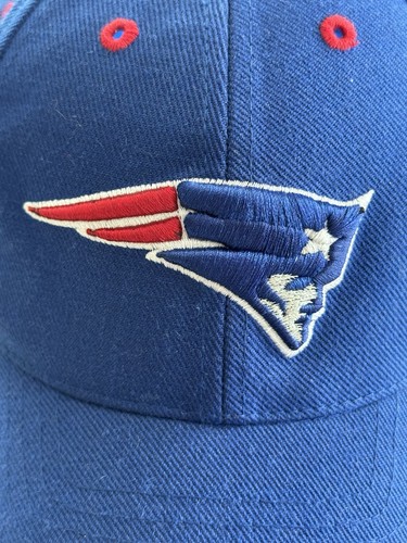Vintage New England Patriots Logo Athletic Wool Blend SnapBack Hat Blue Cap - Picture 4 of 9