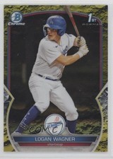 2023 Bowman Yellow Lunar Crater Refractor 10/75 Logan Wagner #BCP-36 s5j