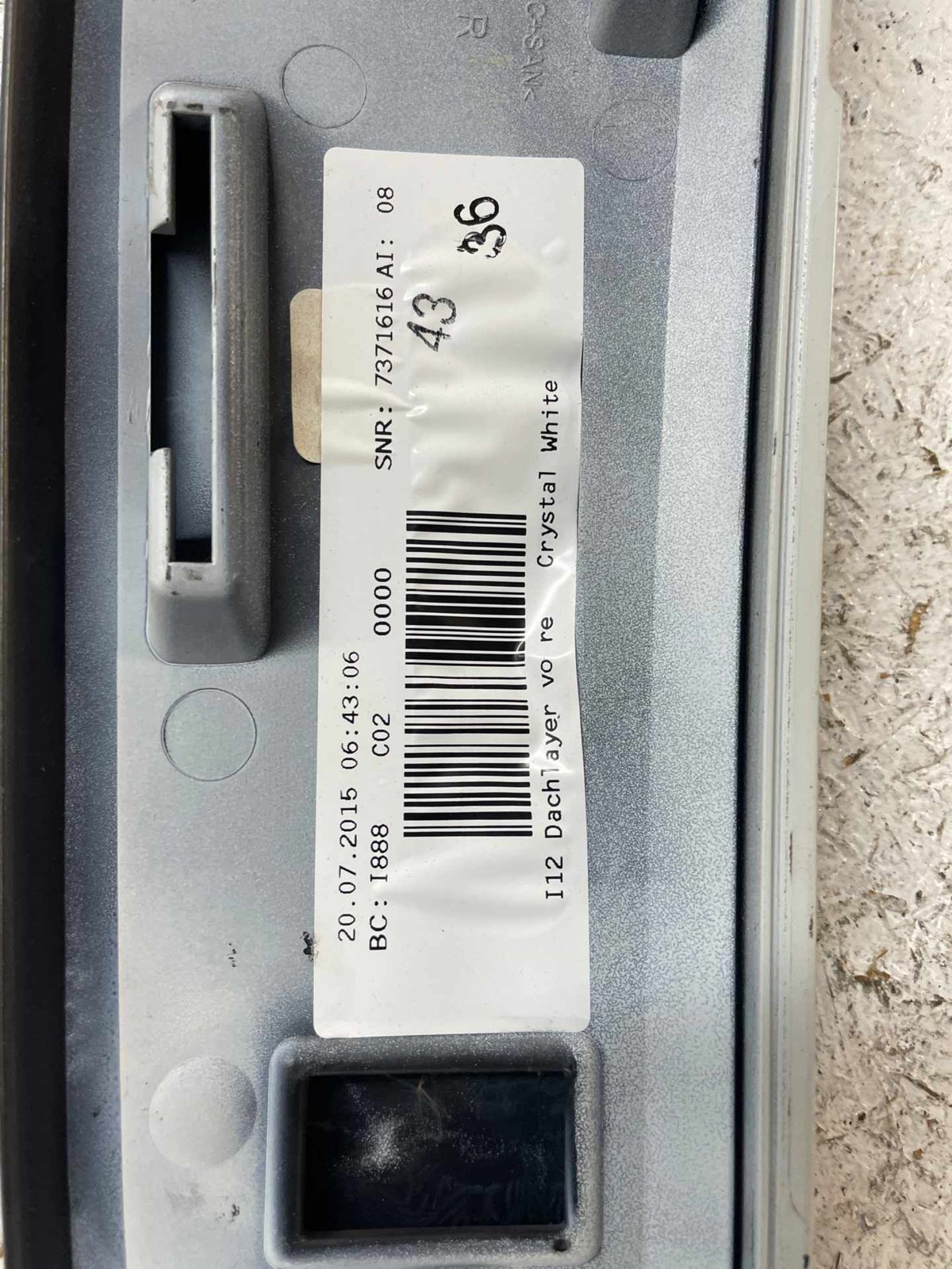 BMW i8 2014-2020 Right Upper Body side panel