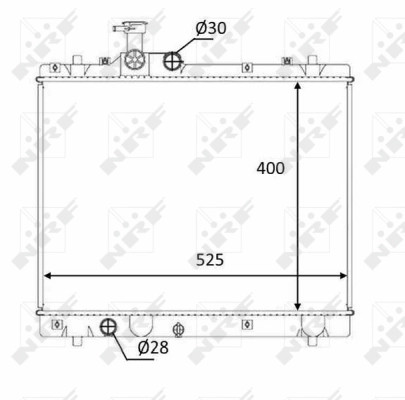 Radiateur de refroidissement NRF 58397 compatible OE 1770069L01