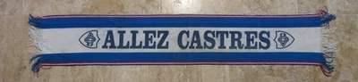 écharpe rugby ALLEZ CASTRES OLYMPIQUE vintage supporter C.O années 90 - Photo 1/2