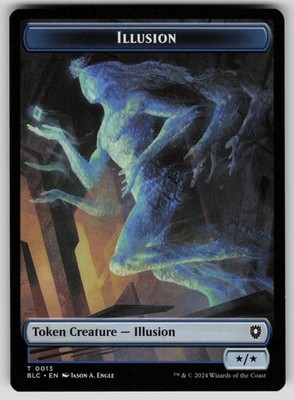 Illusion // Goblin Double-Sided Token Commander: Bloomburrow 13 // 21 NM