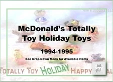 McDonald's 1993 & 1995 Vintage Totally Toy Holiday Toys-Pick Your Favorite!