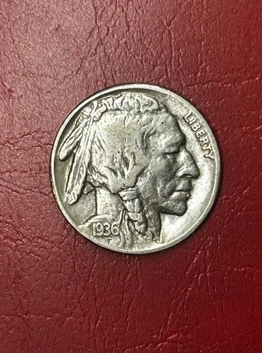 1936-P Buffalo Nickel Extremely Fine Condition With Horns Exact Coin Imaged K105