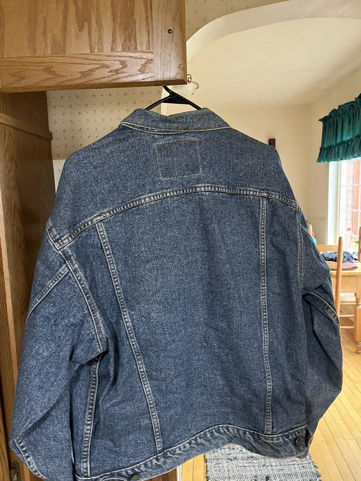 levis denim jacket men vintage large