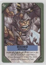 2002 Marvel ReCharge CCG Series 2 Special Rhino #20 0yj1