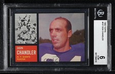 1962 Topps Don Chandler #107 BGS 6 0q3