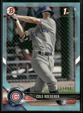 2018 Bowman Draft #BD-125 Cole Roederer Sky Blue #/499