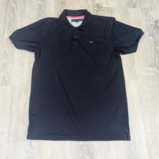 Tommy Hilfiger Polo Shirt Mens Sz XL X-Large Blue Short Sleeve RARE Collar